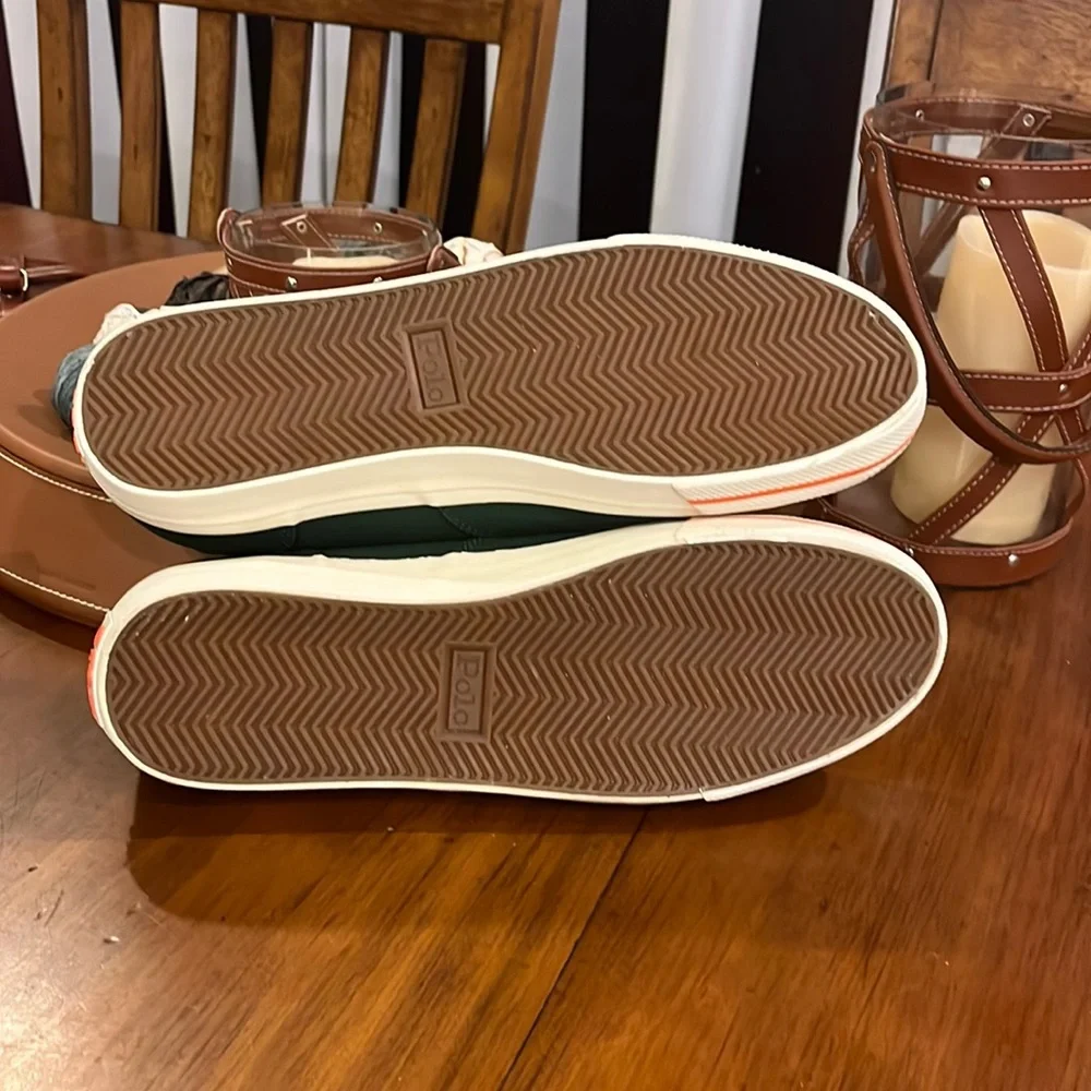 Polo Ralph Lauren CP93 Regatta Summer boat canvas shoes sneakers green Mens 12